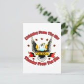 USMC-bliksem vanuit de lucht vanuit het Zee Briefkaart (Staand voorkant)