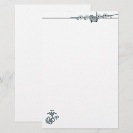 USMC C-130 BRIEFPAPIER (Voorkant / Achterkant)