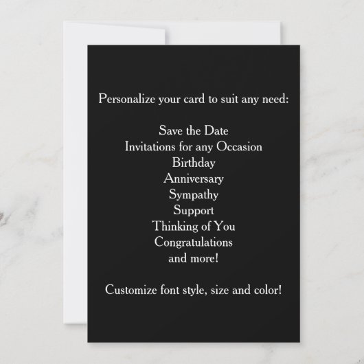 USMC Chesty - Devil Dogs -  kaart! Save The Date (Achterkant)