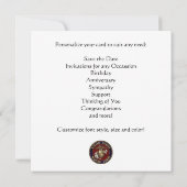 USMC Chesty - Devil Dogs - OoRah! Save The Date (Achterkant)