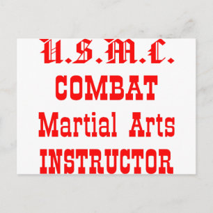 USMC Combat Martial Arts Instructor Briefkaart