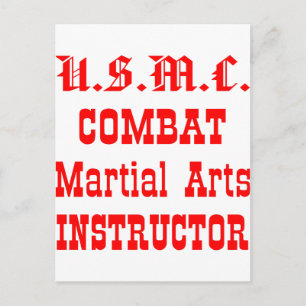USMC Combat Martial Arts Instructor Briefkaart