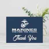 USMC de weinige Logo gestapeld rond - wit Bedankkaart (Staand voorkant)