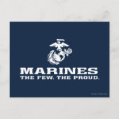 USMC de weinige Logo gestapeld rond - wit Briefkaart (Voorkant)
