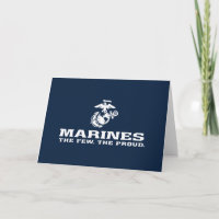 USMC de weinige Logo gestapeld rond - wit