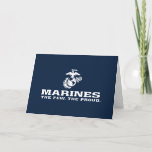 USMC de weinige Logo gestapeld rond - wit Notitiekaartje