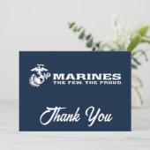 USMC de weinige rode Logo - wit Bedankkaart (Staand voorkant)