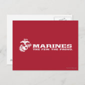 USMC de weinige rode Logo - wit Briefkaart (Voorkant / Achterkant)