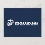 USMC de weinige rode Logo - wit Feestdagenkaart (Voorkant)