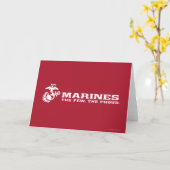 USMC de weinige rode Logo - wit Kaart (Gele Bloem)