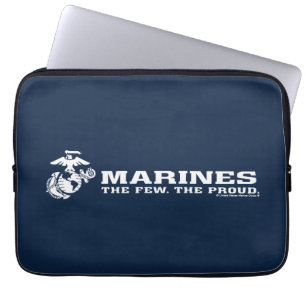USMC de weinige rode Logo - wit Laptop Sleeve