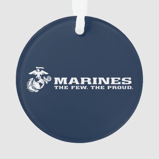 USMC de weinige rode Logo - wit Ornament (achterkant)