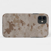 USMC Desert Camouflage Case-Mate iPhone Case (Achterkant (horizontaal))