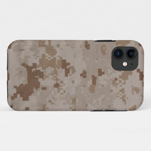 USMC Desert Camouflage Case-Mate iPhone Case (Achterkant (horizontaal))