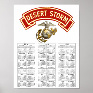USMC DESERT STORM VETERAN POSTER