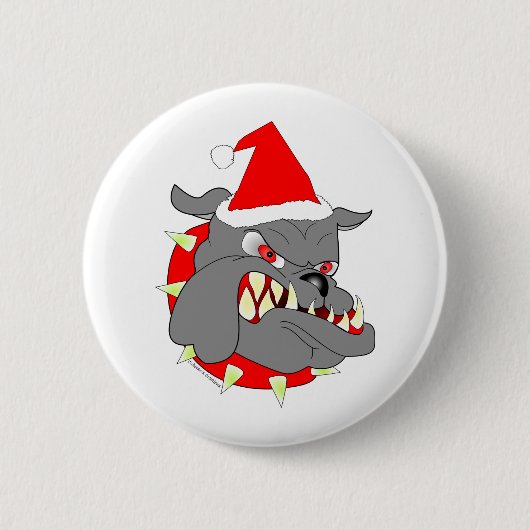 USMC Devil Dog Kerstmis Ronde Button 5,7 Cm (Voorkant)