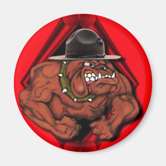 USMC Devil Dog Magneet (Voorkant)