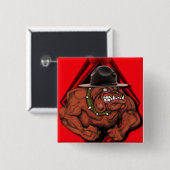 USMC Devil Dog Vierkante Button 5,1 Cm (Voorkant /achterkant)