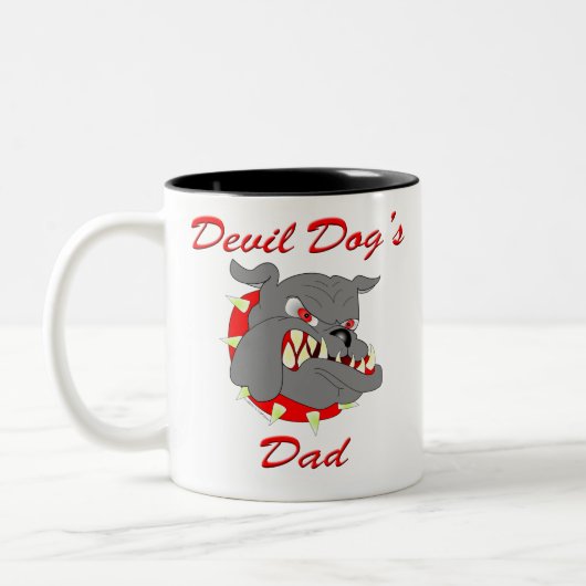 USMC Devil Dog's vader Tweekleurige Koffiemok (Links)