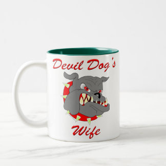 USMC Devil Dog's vrouw Tweekleurige Koffiemok