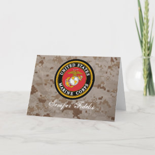 USMC Digitale Camo Semper Fidelis Kaart