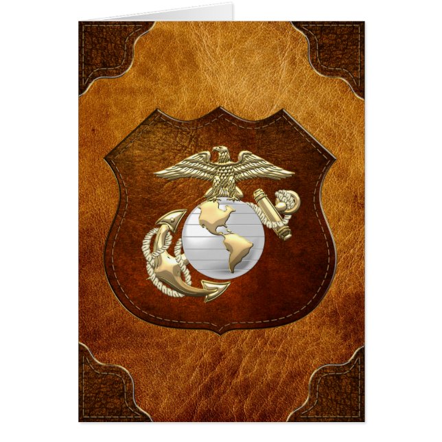 USMC Eagle, Wereldbol & Anchor (EGA) [3D] (Voorkant)