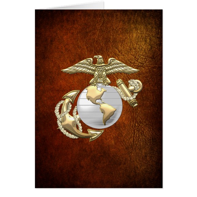 USMC Eagle, Wereldbol & Anchor (EGA) [3D] (Voorkant)