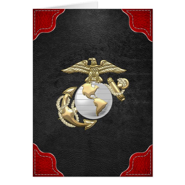 USMC Eagle, Wereldbol & Anchor (EGA) [3D] (Voorkant)
