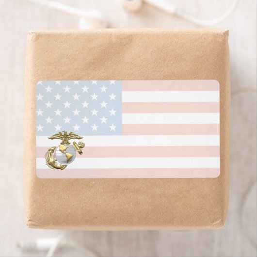 USMC Eagle, Wereldbol & Anchor (EGA) [3D] Etiket (Insitu)