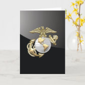 USMC Eagle, Wereldbol & Anchor (EGA) [3D] Kaart (Gele Bloem)