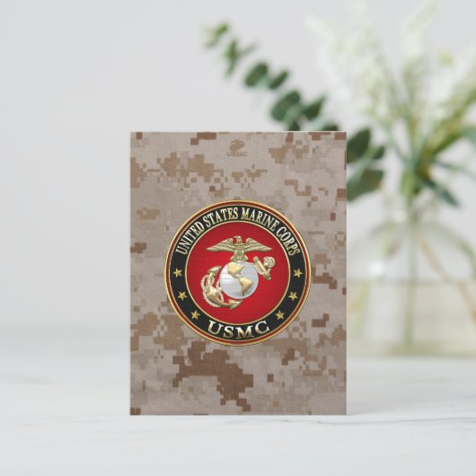 USMC EGA [Special Edition] [3D] Briefkaart (Staand voorkant)