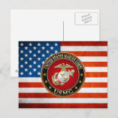 USMC EGA [Special Edition] [3D] Briefkaart (Voorkant / Achterkant)