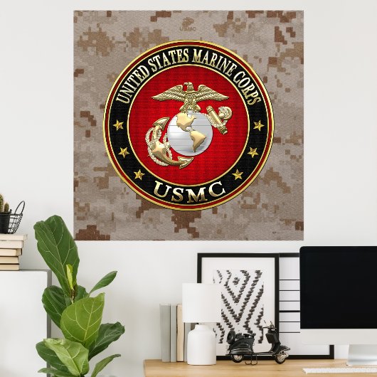 USMC EGA [Special Edition] [3D] Poster (Thuiskantoor)
