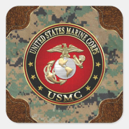 USMC EGA [Special Edition] [3D] Vierkante Sticker