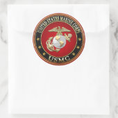 USMC EGA [Speciale editie][3D] Ronde Sticker (Tas)