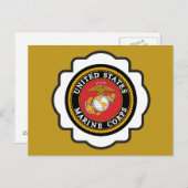 USMC Embleem Seal Briefkaart (Voorkant / Achterkant)
