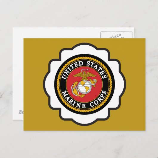 USMC Embleem Seal Briefkaart (Voorkant / Achterkant)