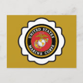 USMC Embleem Seal Briefkaart (Voorkant)