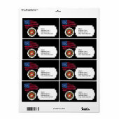 USMC Emblem met de Amerikaanse vlag Etiket (Full Sheet)