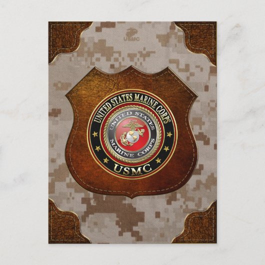 USMC Emblem [Special Edition] [3D] Briefkaart (Voorkant)