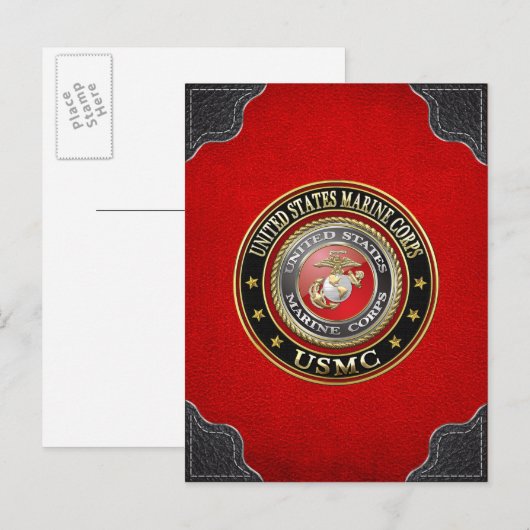 USMC Emblem [Special Edition] [3D] Briefkaart (Voorkant / Achterkant)