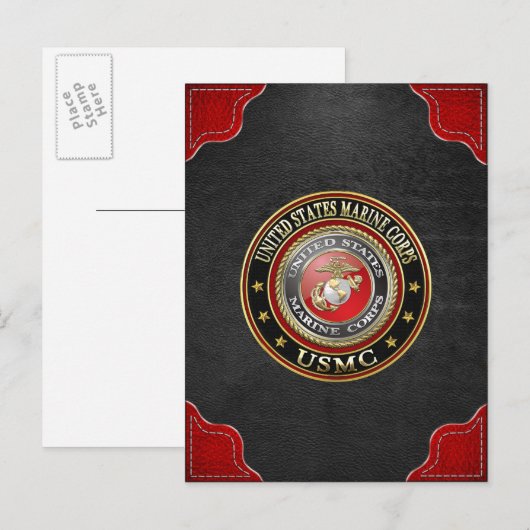 USMC Emblem [Special Edition] [3D] Briefkaart (Voorkant / Achterkant)