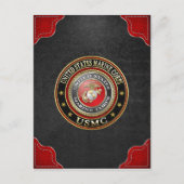 USMC Emblem [Special Edition] [3D] Briefkaart (Voorkant)