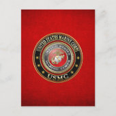 USMC Emblem [Special Edition] [3D] Briefkaart (Voorkant)