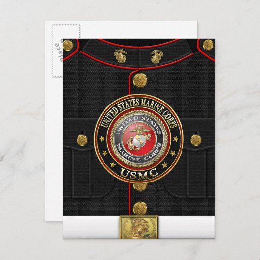 USMC Emblem [Special Edition] [3D] Briefkaart (Voorkant / Achterkant)