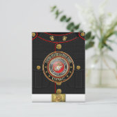 USMC Emblem [Special Edition] [3D] Briefkaart (Staand voorkant)