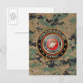 USMC Emblem [Special Edition] [3D] Briefkaart (Voorkant / Achterkant)