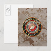 USMC Emblem [Special Edition] [3D] Briefkaart (Voorkant / Achterkant)