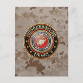 USMC Emblem [Special Edition] [3D] Briefkaart (Voorkant)