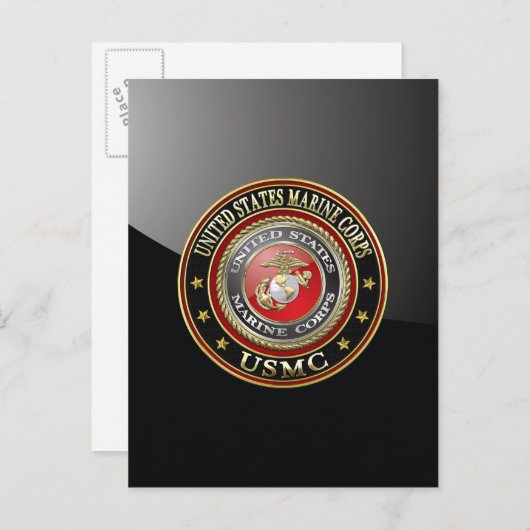 USMC Emblem [Special Edition] [3D] Briefkaart (Voorkant / Achterkant)